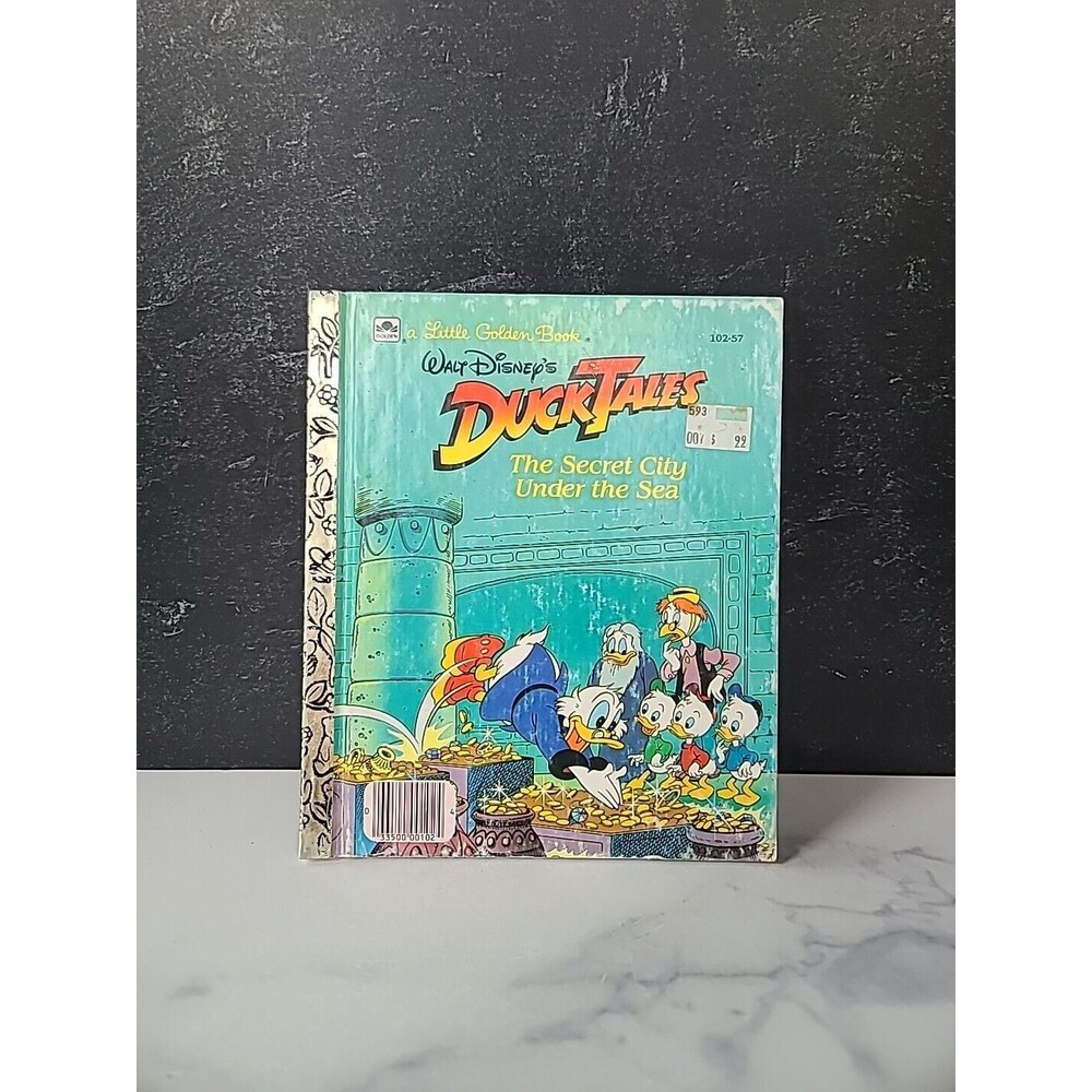 Walt Disney's Duck Tales The Secret City Under The Sea Little Golden Book 1988